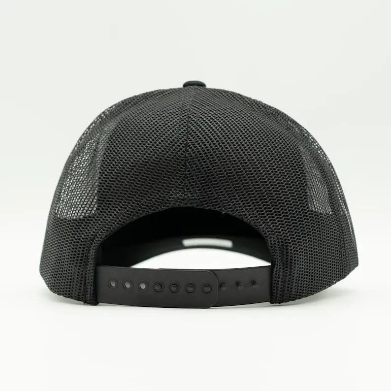 OEM Custom Tree Logo Trucker Hat Vietnam Made With Leather Patch Plain Mesh Back Cap For Unisex Casual Travel Tropical Style L01 3