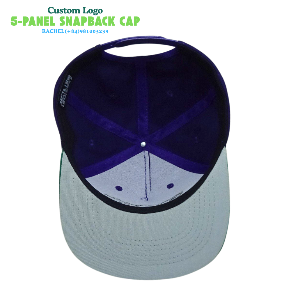 OEM High Quality 5 Panel Snapback Cap Flat Brim Custom 3D Embroidery Letter Cartoon Logo Style Mixed Color Hip Hop 4