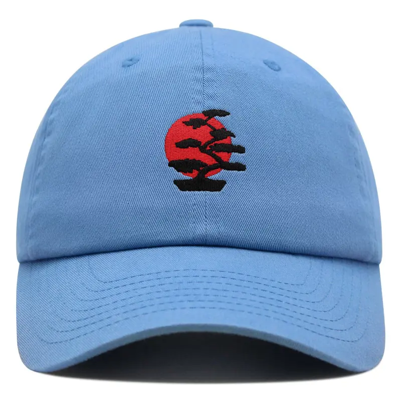 OEM High Quality Baseball Cap Bonsai Embroidery Logo Vietnam Made Adjustable Fit Mid Profile Gorras For Unisex Casual Travel L01 5