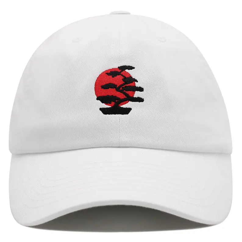 OEM High Quality Baseball Cap Bonsai Embroidery Logo Vietnam Made Adjustable Fit Mid Profile Gorras For Unisex Casual Travel L01 1