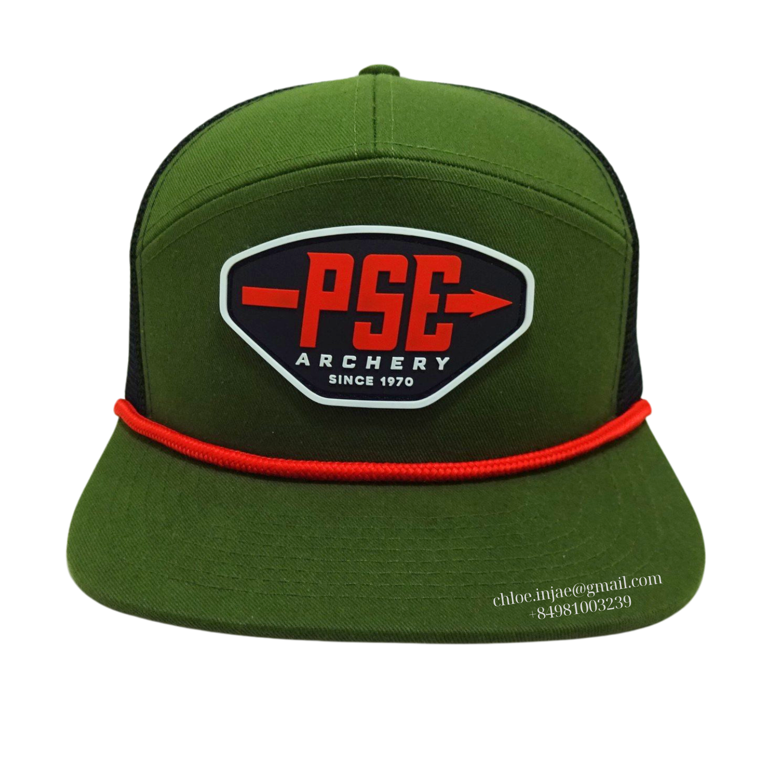 OEM ODM High Quality 7 Panel PVC Rubber Plastic Patch Black Mesh Trucker Hats Trucker Cap Perforated Rope Vietnam Factory 1