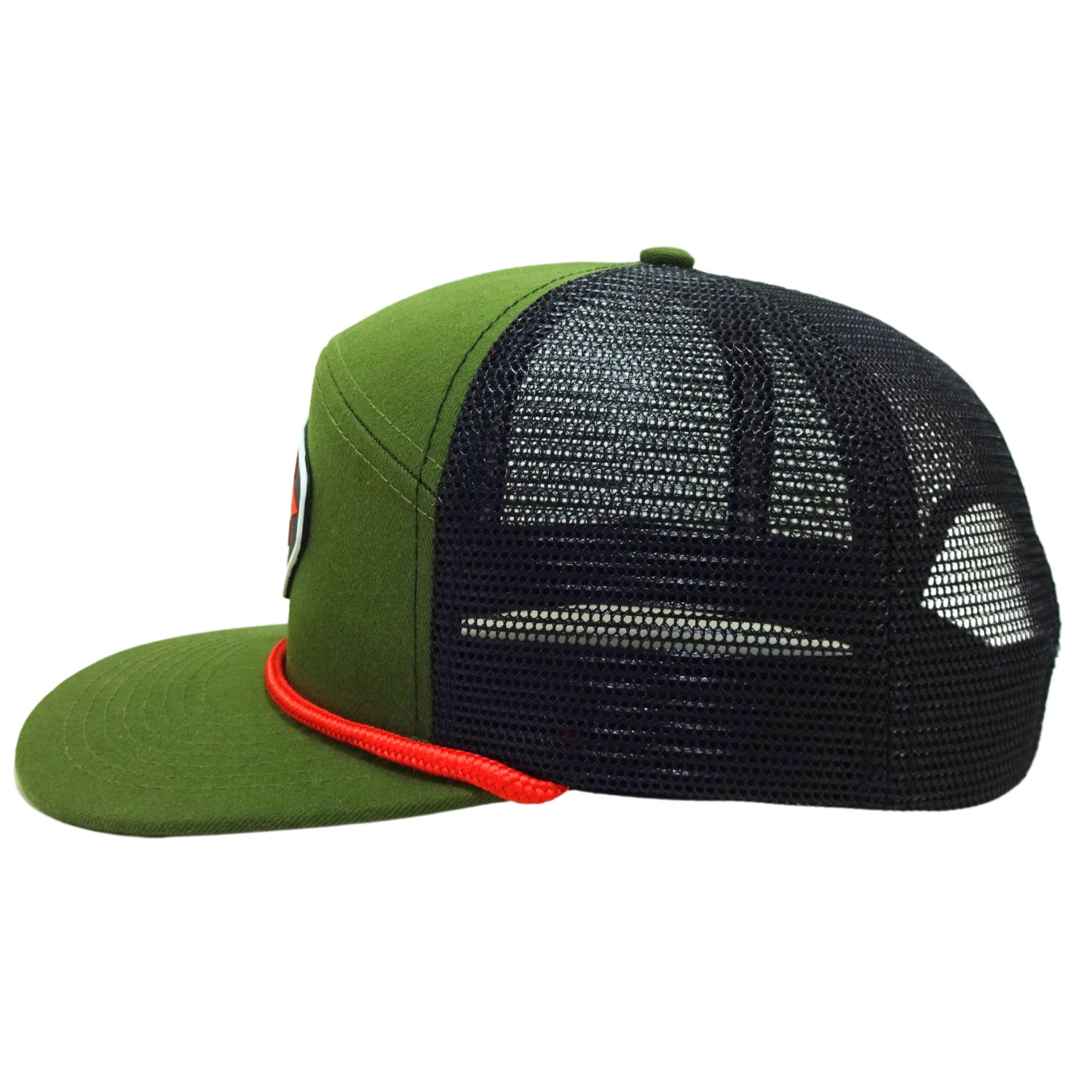 OEM ODM High Quality 7 Panel PVC Rubber Plastic Patch Black Mesh Trucker Hats Trucker Cap Perforated Rope Vietnam Factory 3