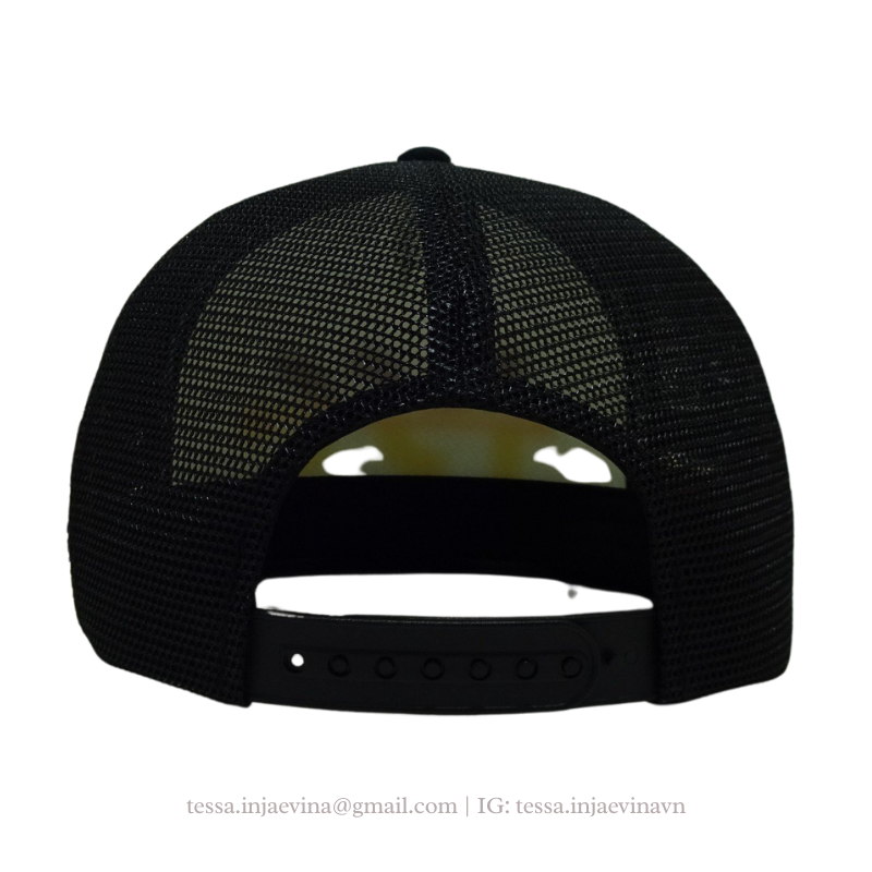 OEM Vietnam Supplier Fashionable Foam Rope Hats With Custom Rubber Logo Front Panel Printed Inner Tape Trucker Hats L01 5