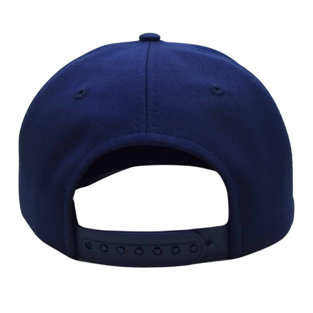 OEM Wholesale 5 Panel Snapback Slightly Curved Rope Cap Logo Patch Blue White Mixed Single Breasted Buckle High Quality Factory 7