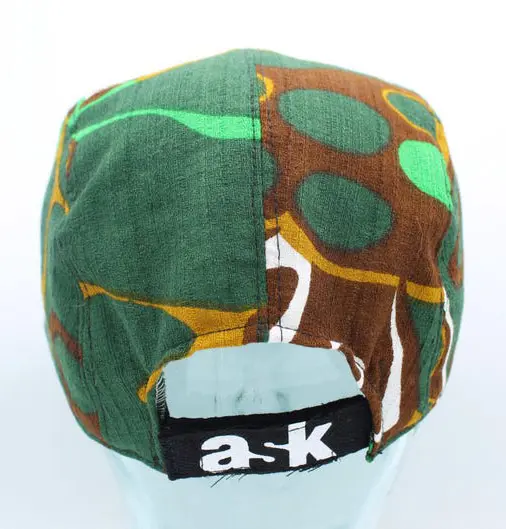 OEM Wholesale Custom Logo 5 Panel Printed Camper Cap Vietnam Made Printed Flat Brim Hat For Unisex Streetwear Brand Promotion L1 5
