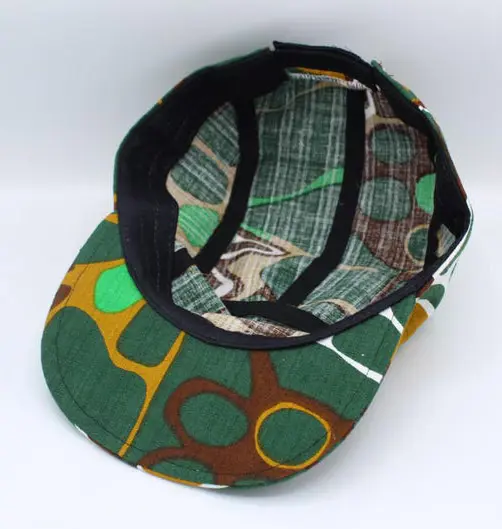 OEM Wholesale Custom Logo 5 Panel Printed Camper Cap Vietnam Made Printed Flat Brim Hat For Unisex Streetwear Brand Promotion L1 6