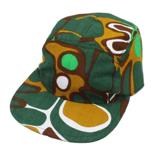 OEM Wholesale Custom Logo 5 Panel Printed Camper Cap Vietnam Made Printed Flat Brim Hat For Unisex Streetwear Brand Promotion L1 1