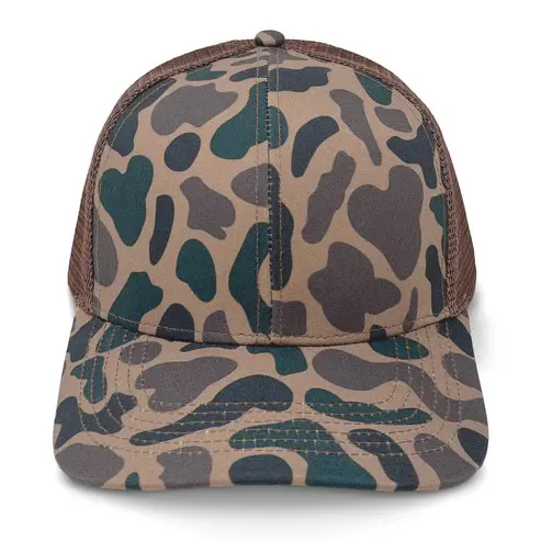 Old's Cool and Chocolate Slate Camo Trucker Hat with Custom Logo High Quality Promotional Sports Cap for Man in Vietnam Factory 1