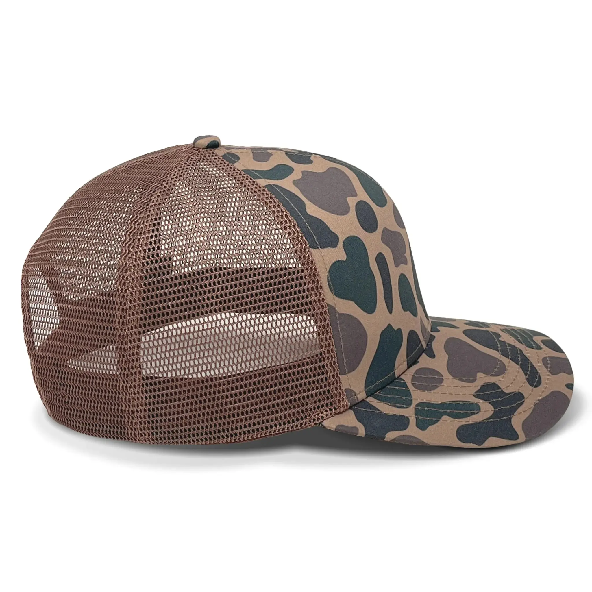 Old's Cool and Chocolate Slate Camo Trucker Hat with Custom Logo High Quality Promotional Sports Cap for Man in Vietnam Factory 3