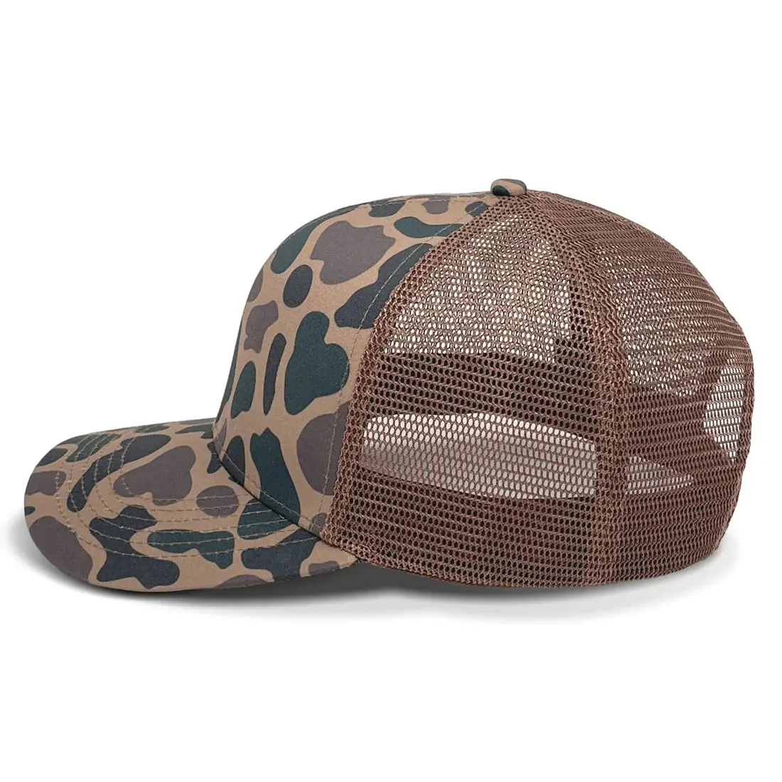 Old's Cool and Chocolate Slate Camo Trucker Hat with Custom Logo High Quality Promotional Sports Cap for Man in Vietnam Factory 2