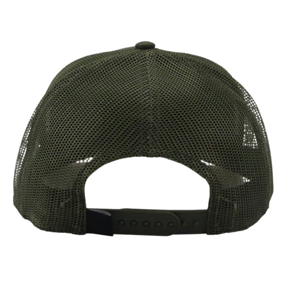 Olive/Loden Green Trucker Hats Embroidered Patch 6 Panel Custom Solid Color Breathable Mesh Adjustable Snapback Closure Unisex 6
