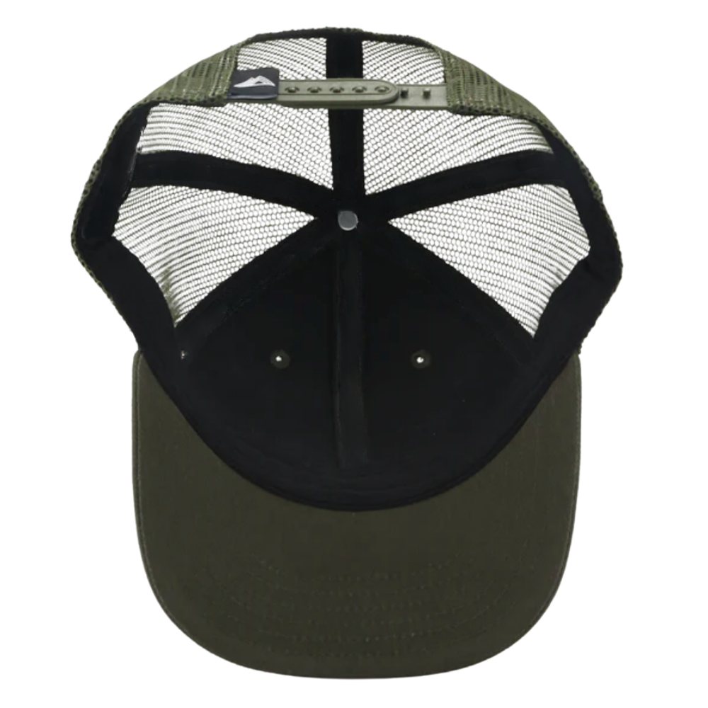 Olive/Loden Green Trucker Hats Embroidered Patch 6 Panel Custom Solid Color Breathable Mesh Adjustable Snapback Closure Unisex 5