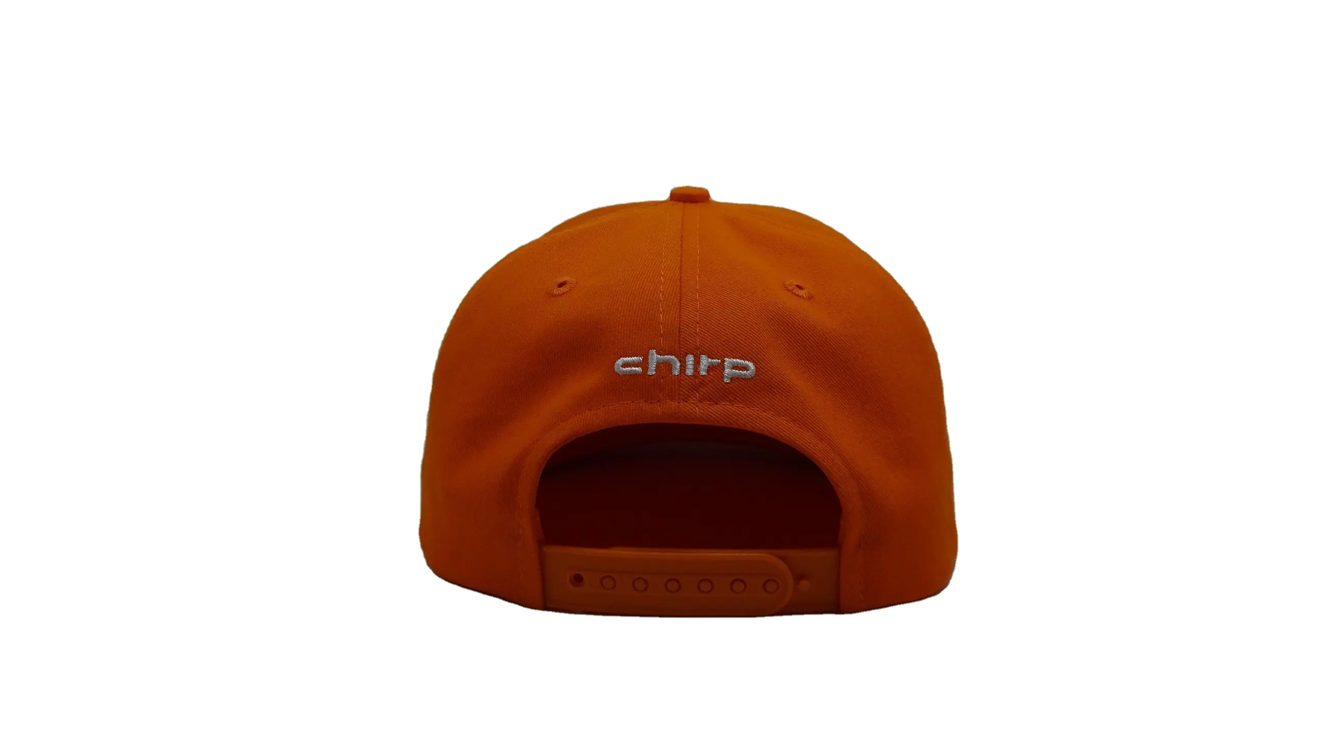 Orange Baseball Cap Embroidered with White Bird's Head Sports Cap in Vietnam Factory High Quality Baseball Cap One Size 2