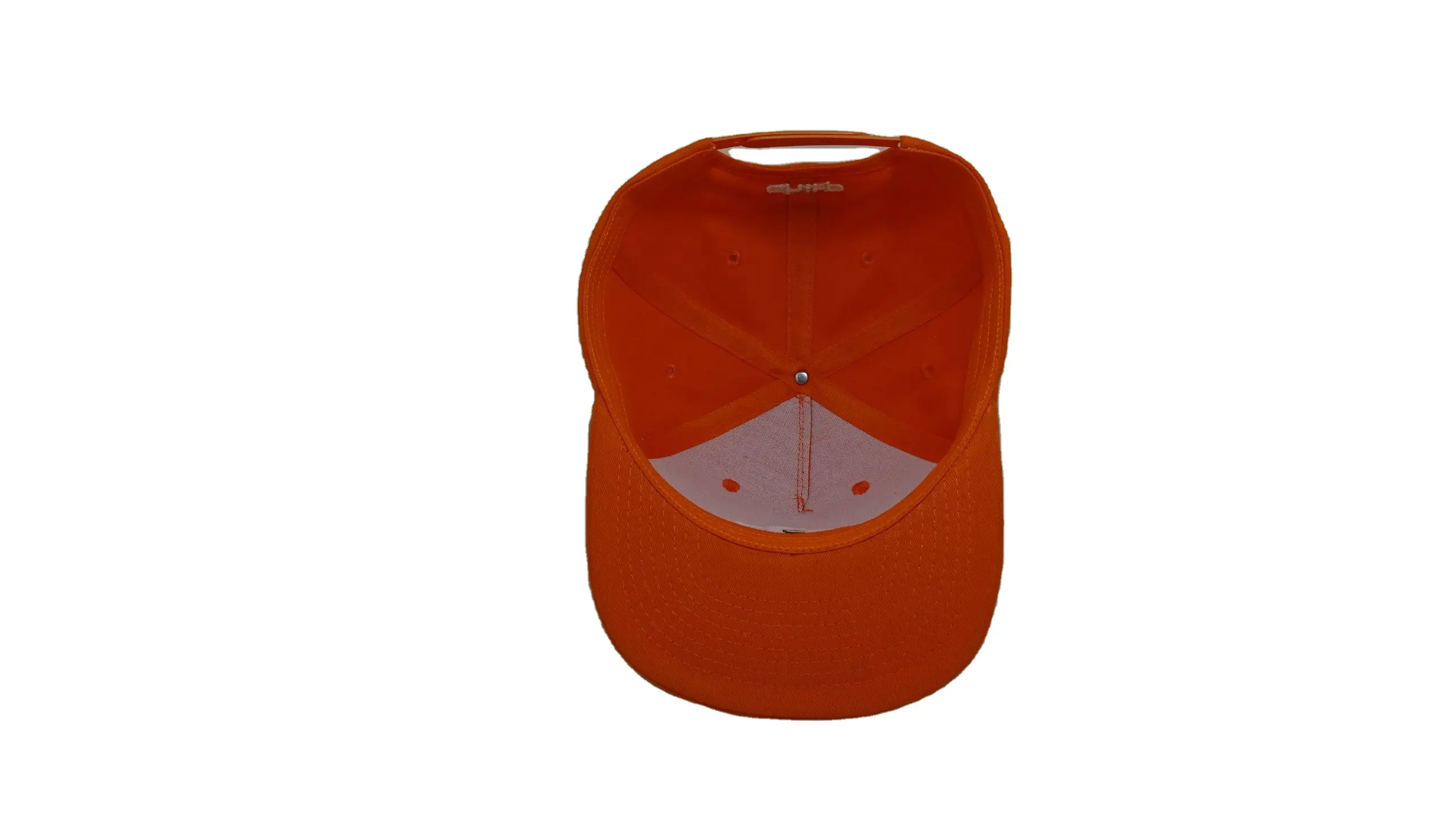 Orange Baseball Cap Embroidered with White Bird's Head Sports Cap in Vietnam Factory High Quality Baseball Cap One Size 4