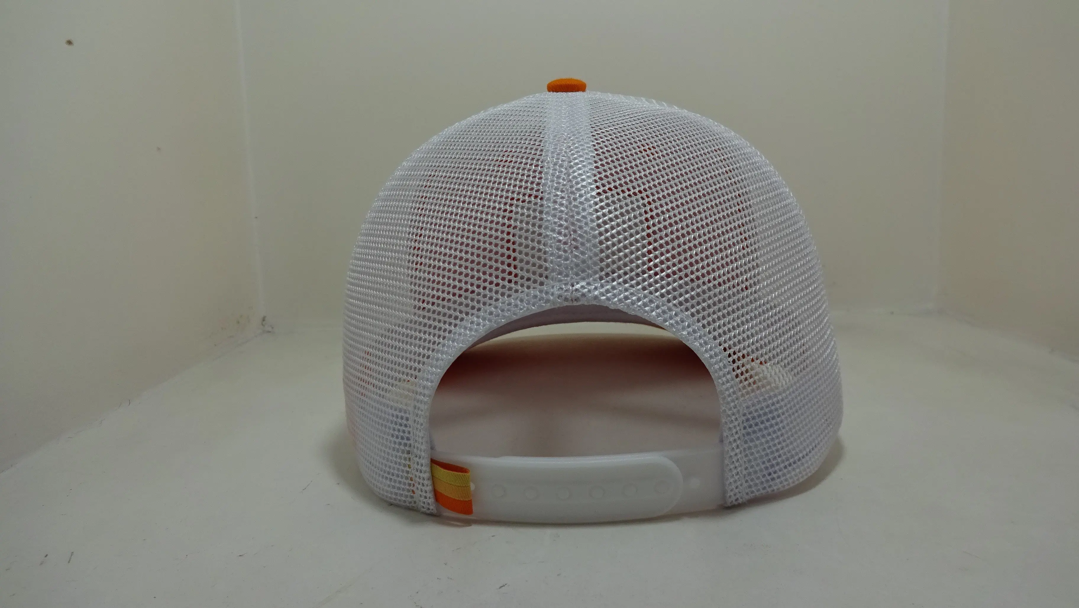 Orange Trucker Hats Custom Woven Patch Snapback Caps Vietnam Factory Promotional Hat Sport Dad Cap Free Sample 6