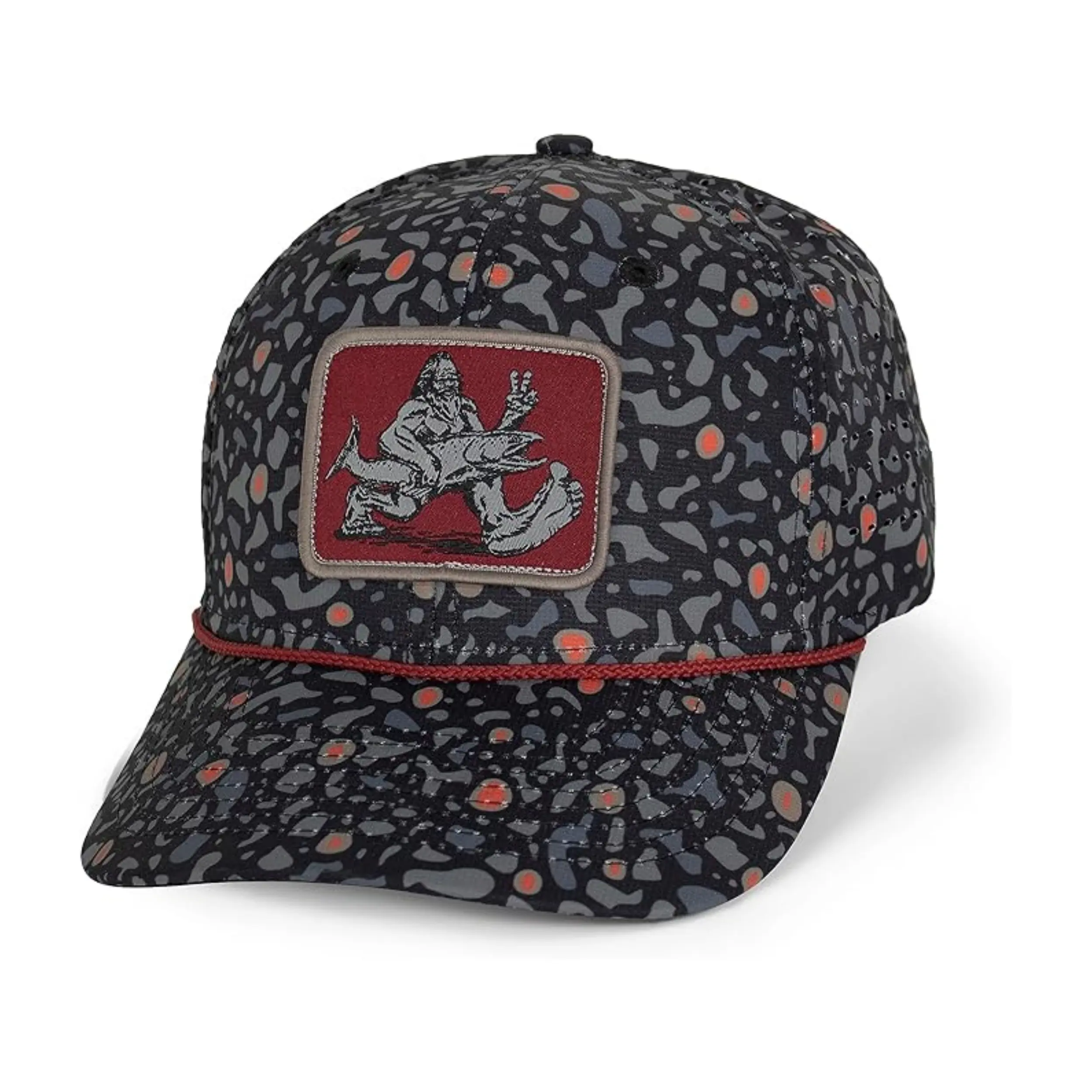 Outdoor Hat Embroidery Logo Baseball Camper Cap All Printing Mesh Baseball Cap Camp 3