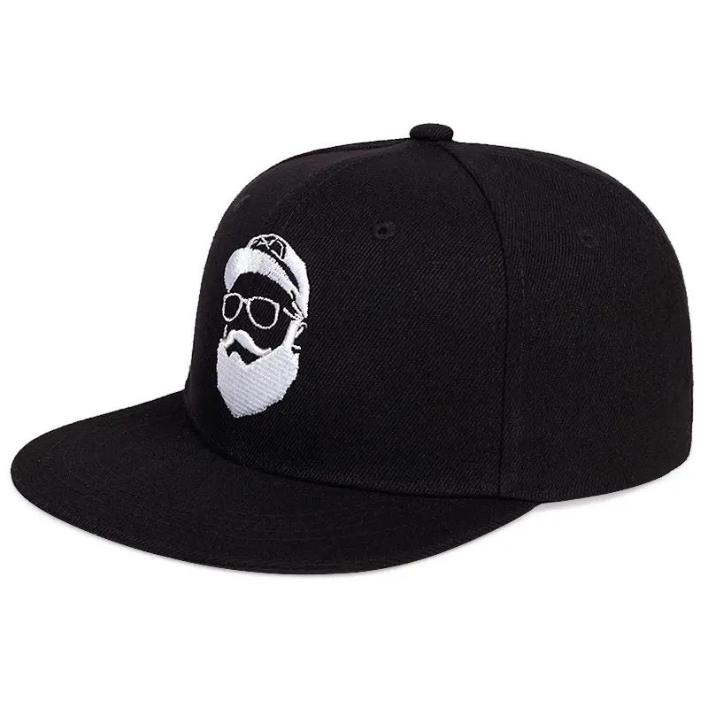 Outdoor Snapback Cap With 2D Embroidery Logo Adult Size 6-Panel Flat Brim High Quality Grey and Black Color Medium Profile 4