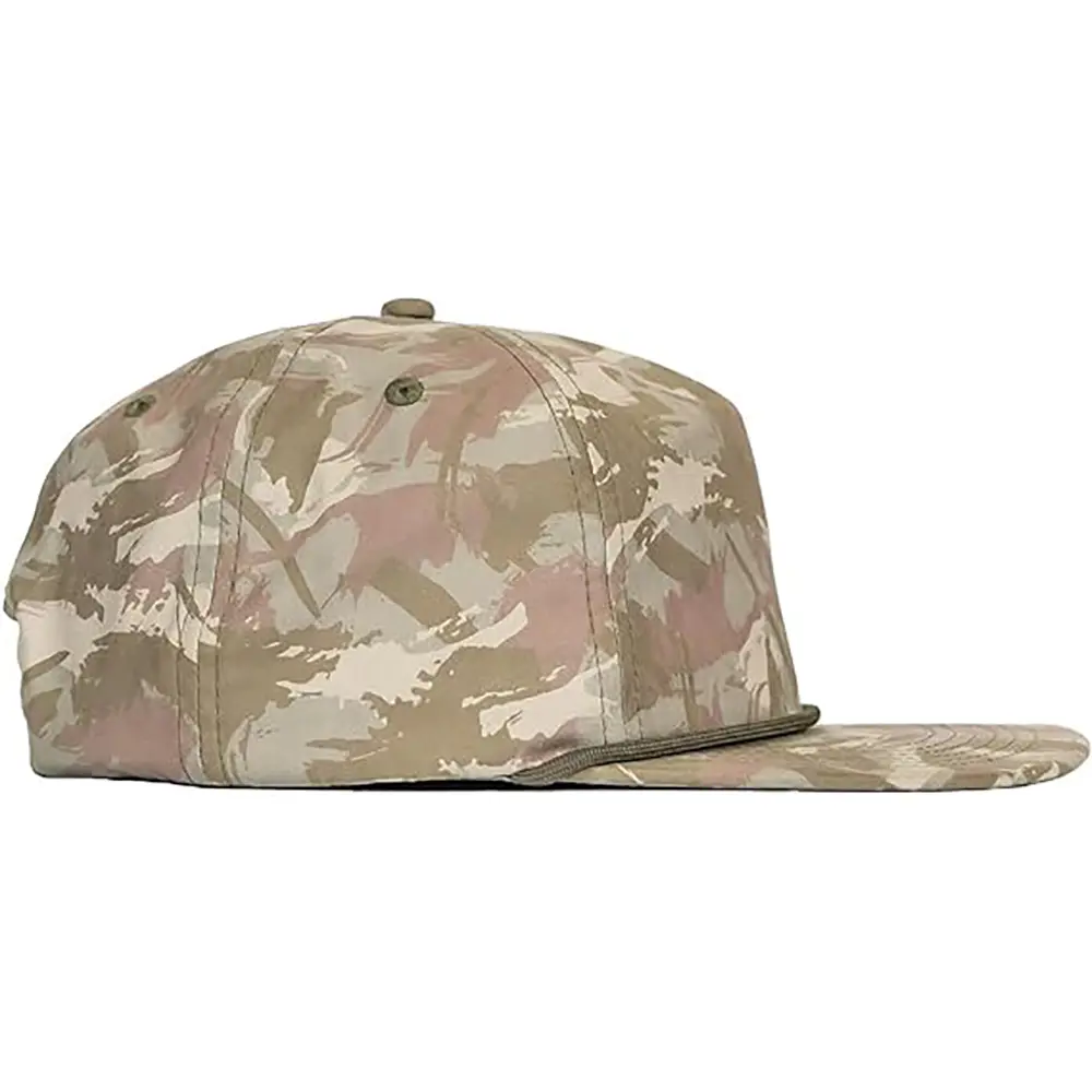 Outdoor Sport Vintage Flat Bill Snapback Cap Hat Camouflage Plain Rope on Brim Snapback Caps for Men 5