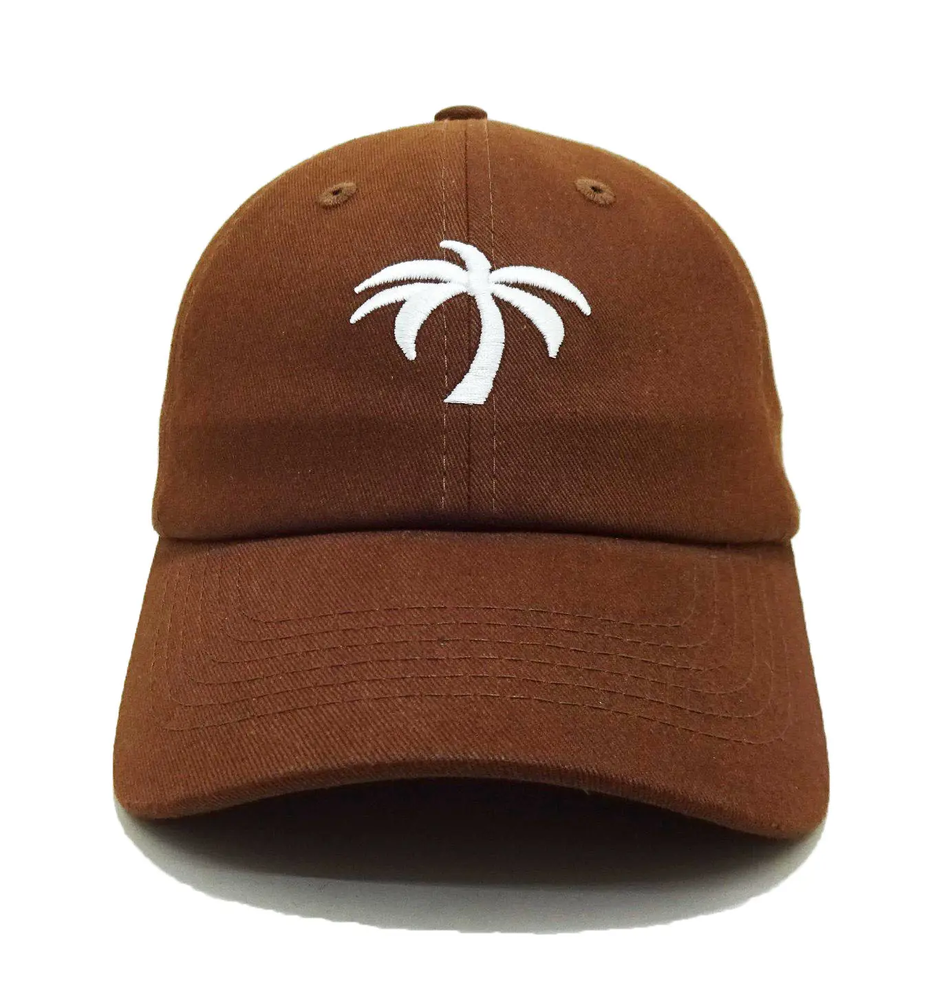 Palms Trees Embroidery Logo Custom Brand Name Sport Caps in Vietnam  Unstructured Mid Profile Baseball Hats for Men and Women 4