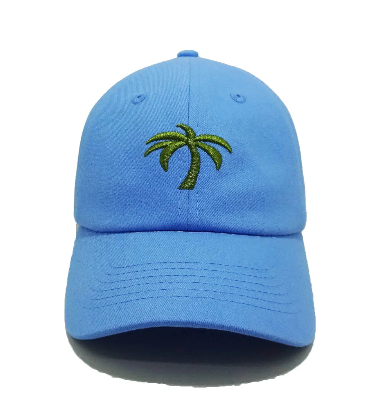 Palms Trees Embroidery Logo Custom Brand Name Sport Caps in Vietnam  Unstructured Mid Profile Baseball Hats for Men and Women 5
