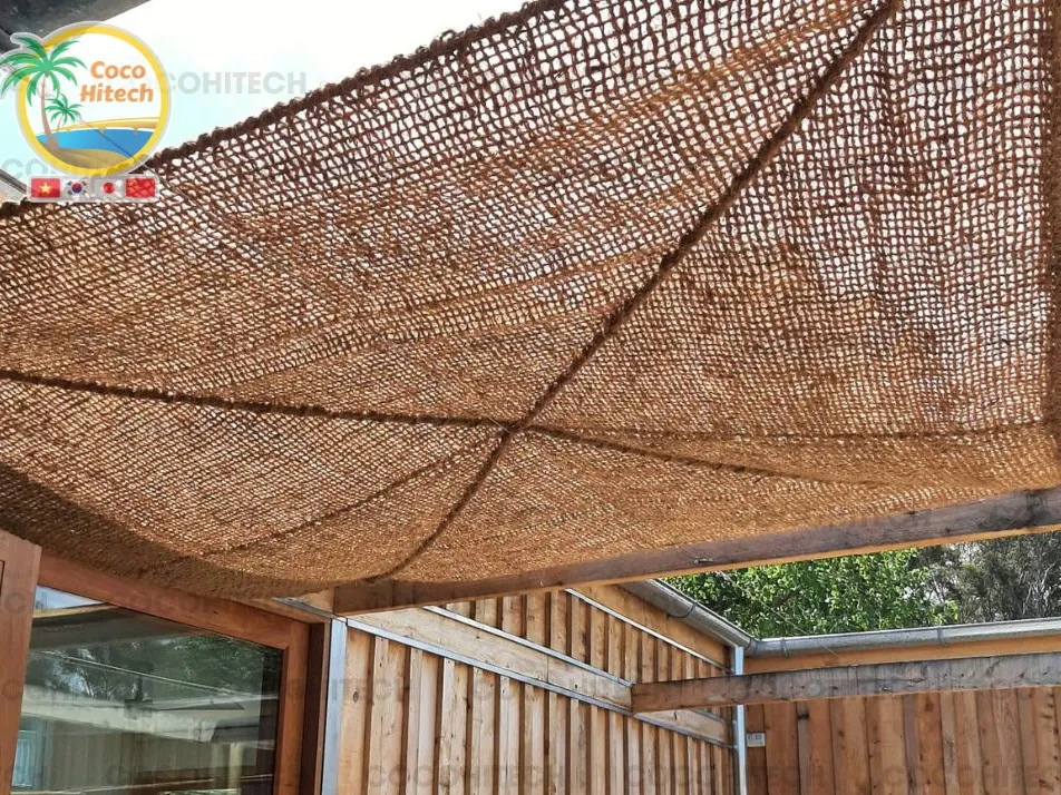 PERFECT NATURAL SHADE SAIL MADE OF 100% COIR FIBER USED FOR PROVIDING SHADE FOR YOUR HOUSE 6