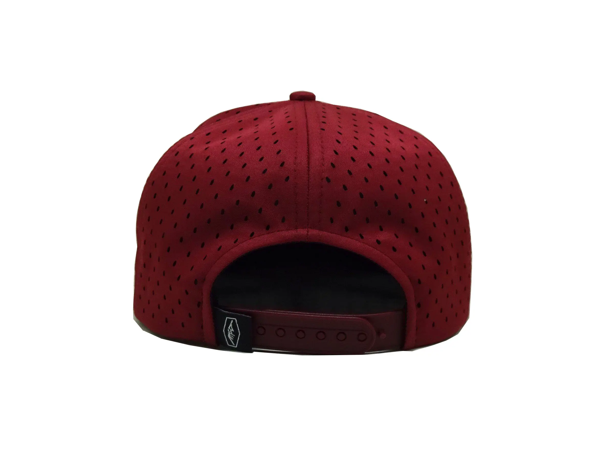 Performance Baseball Hat Gorras Cusstomized Design Flat Bill Custom Embroidery 7 Panels Laser Cut Snapback Caps 5