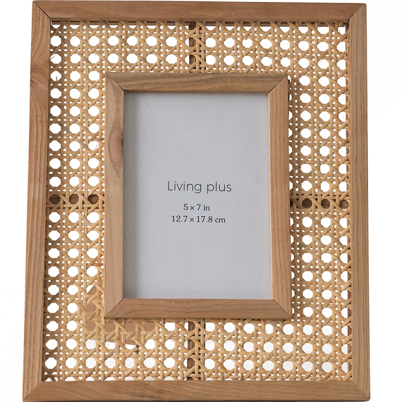 Plaid rattan photo frame Made In Vietnam Eco-friendly material used for Home decoration Picture frames Wholesale 1