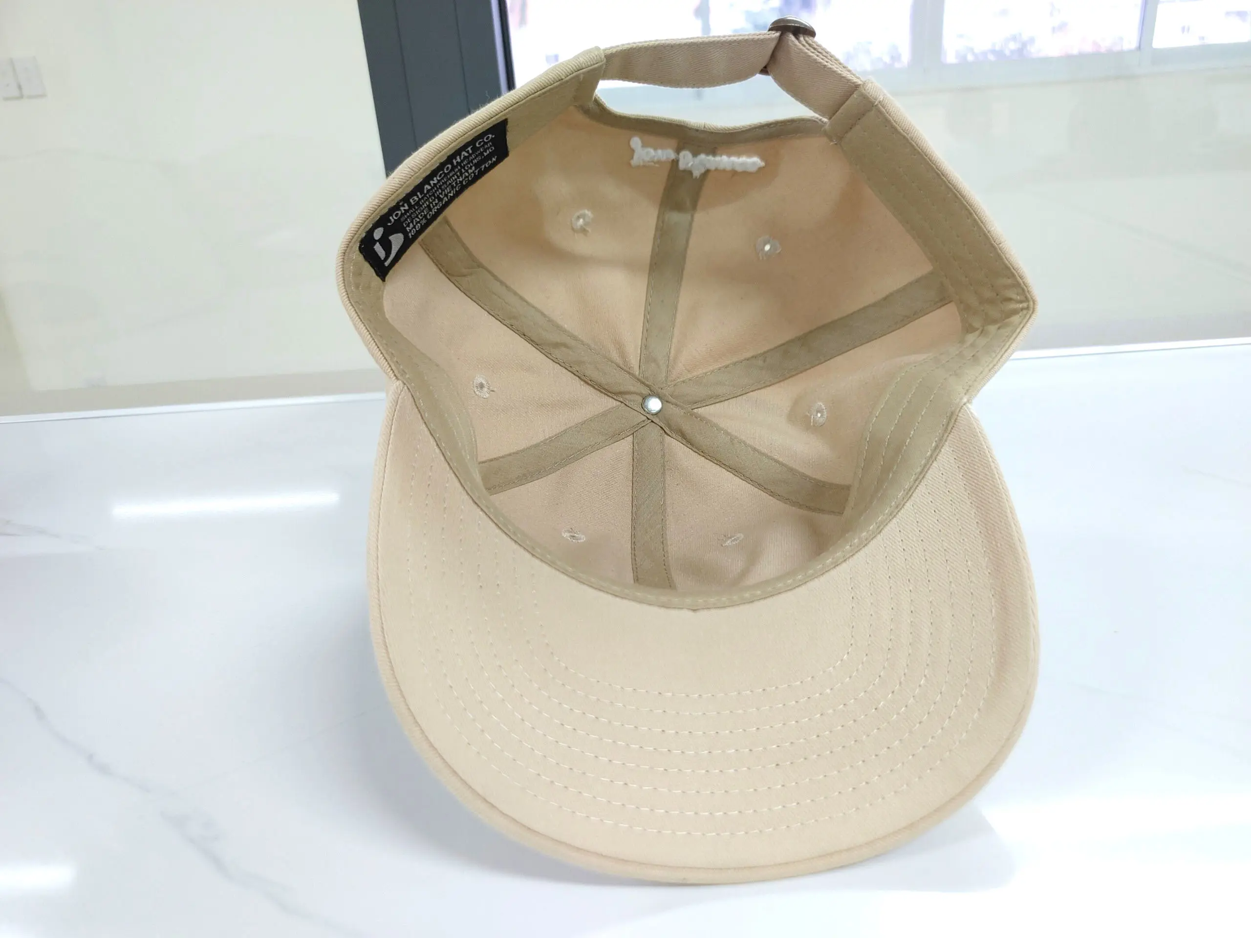 Plain 6 Panel Beige Color Cotton Baseball Cap Custom Logo High Quality Cap for Unisex Outdoor Travel Sports Caps 3