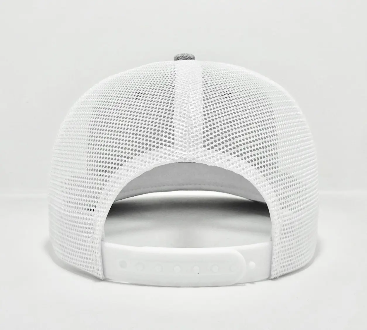 Plain 6-Panel High Quality Grey Color High Profile Mesh and Cotton Fabric Trucker Hat for Men From Vietnam Supplier 5
