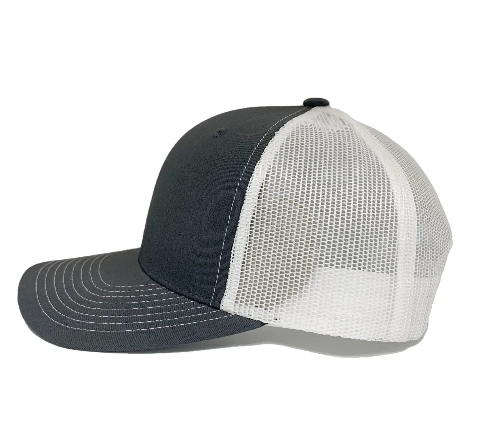 Plain Gray Trucker Hat Custom Logo Sports Cap in Vietnam Factory Caps for Outdoor Travel Promotional Hot Cap 3