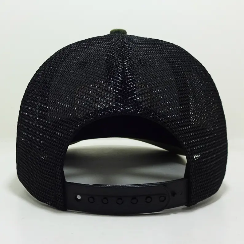 Plain Mesh Back Trucker Hat Vietnam Made Custom Logo Caps Embroidered Patch 6 Panel Slightly Curved Brim Gorras Streetwear L01 5