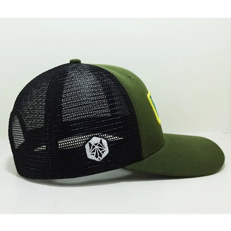 Plain Mesh Back Trucker Hat Vietnam Made Custom Logo Caps Embroidered Patch 6 Panel Slightly Curved Brim Gorras Streetwear L01 4