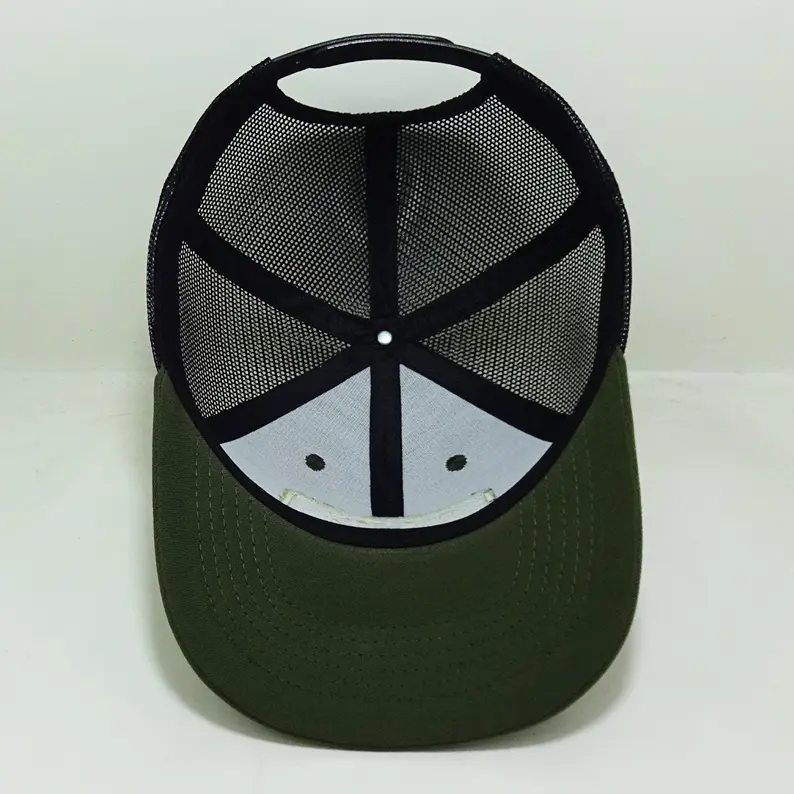 Plain Mesh Back Trucker Hat Vietnam Made Custom Logo Caps Embroidered Patch 6 Panel Slightly Curved Brim Gorras Streetwear L01 6