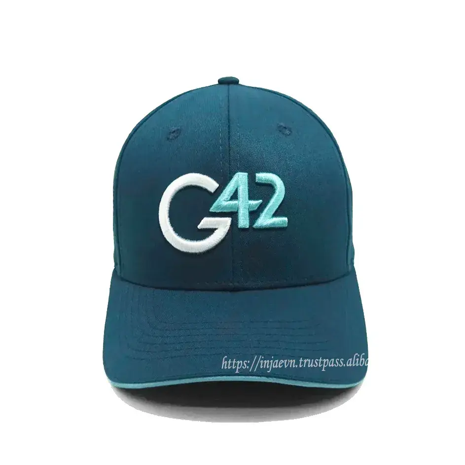 Polyester Made Caps Waterproof Curvel Brim Mid Profile 6 Panels Hats with Custom Logo Gorras 3D Embroidery Custom Made 6