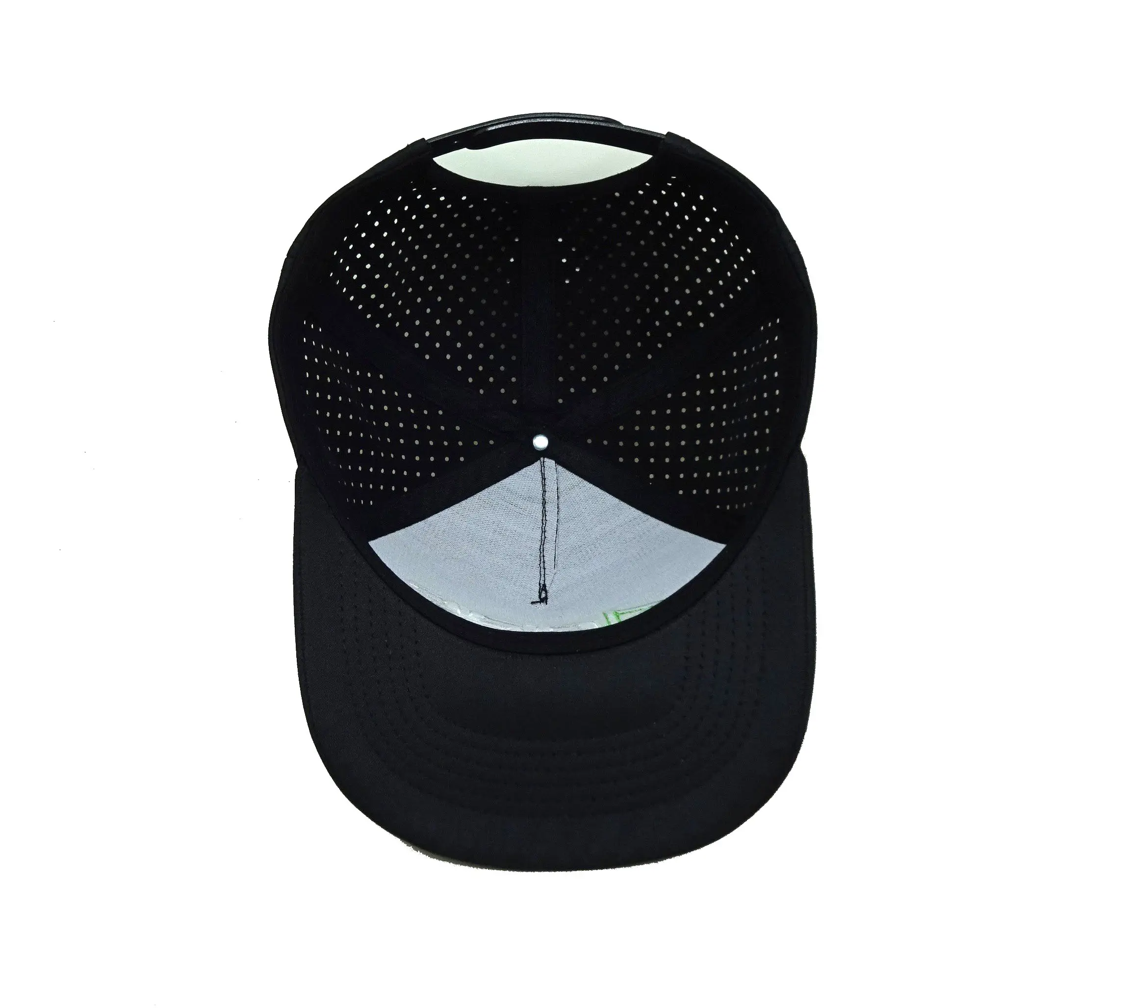 Polyester Spandex Snapback Hat Vietnam Supplier Hats For Business Sport Dad Caps Golf Hat Embroidery Logo Laser Cut Holes 6