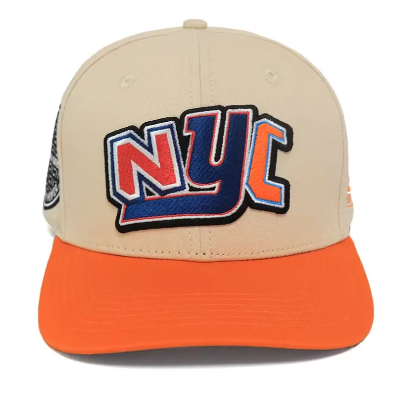 Pre Curved Snapback Cap With Back Logo Embroidery Vietnam Made Custom Sporty Gorras For Basketball Players And Sport Lovers L01