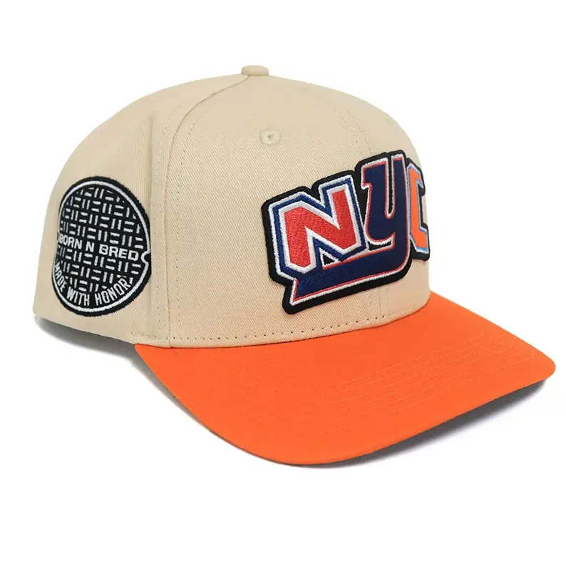 Pre Curved Snapback Cap With Back Logo Embroidery Vietnam Made Custom Sporty Gorras For Basketball Players And Sport Lovers L01 3