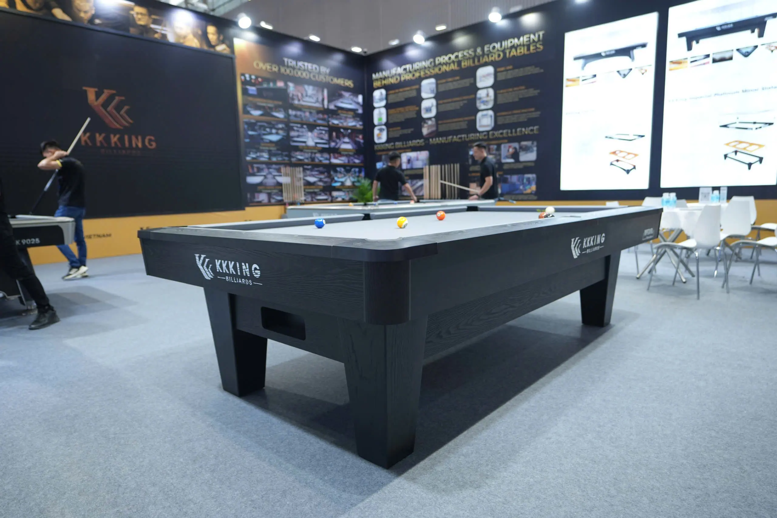 Premium 9ft Pool Table with Slate Bed Matacao Stone for Professional Billiard Experience 2