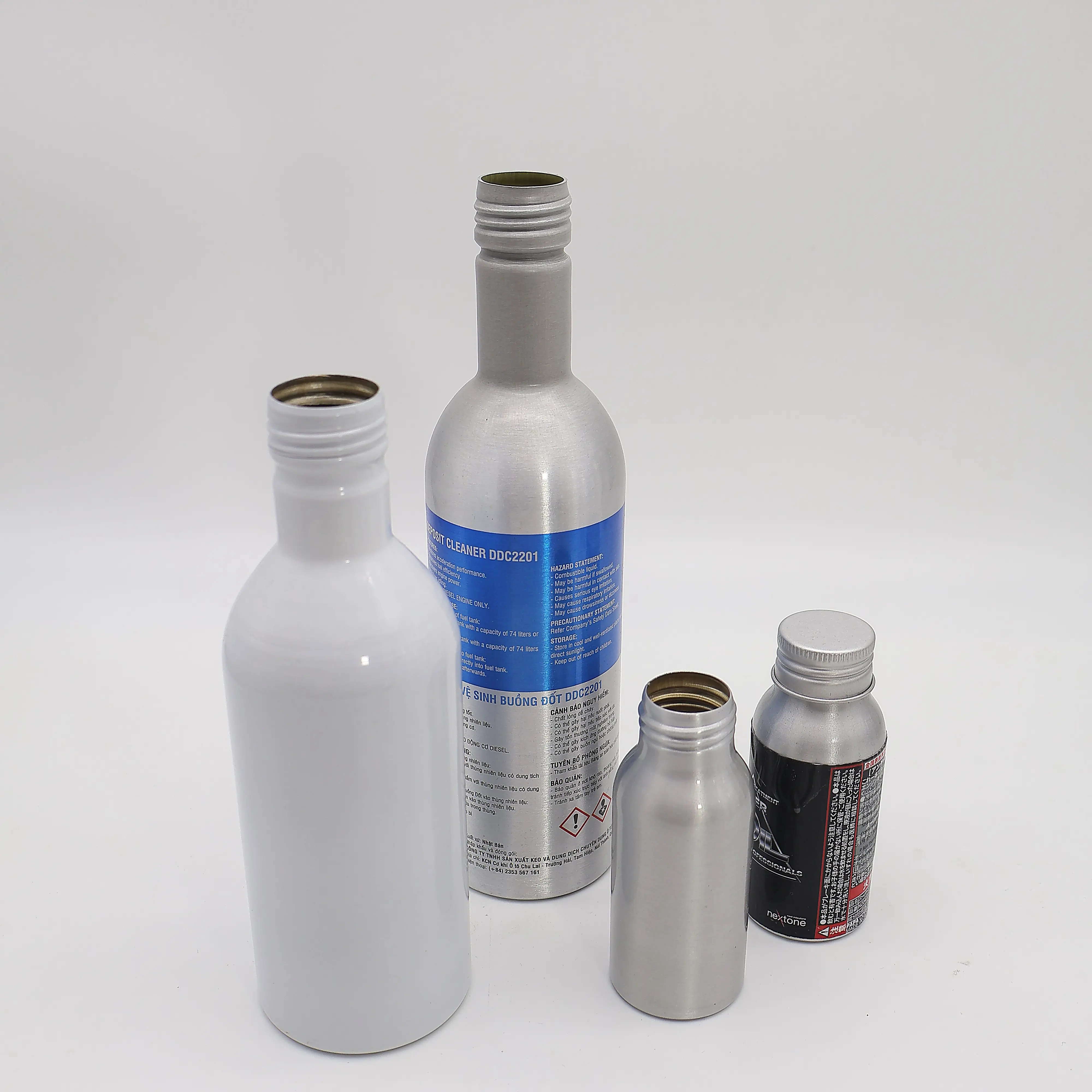 Premium Long-Necked Aluminum Bottle Cans Vietnam Manufacturer Open-Top Sleek Durable Structure For Luxury Packaging High-End 2
