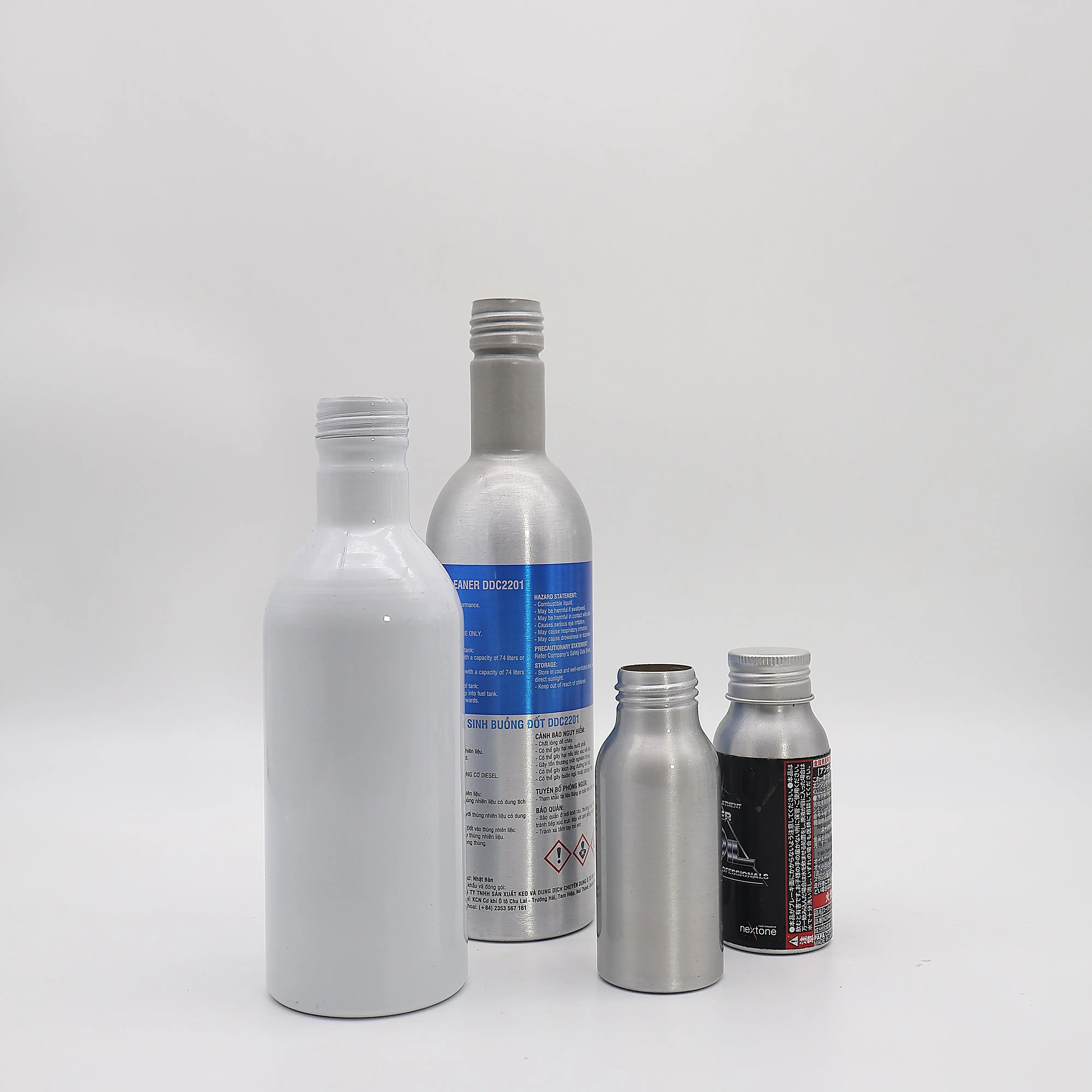 Premium Long-Necked Aluminum Bottle Cans Vietnam Manufacturer Open-Top Sleek Durable Structure For Luxury Packaging High-End 6