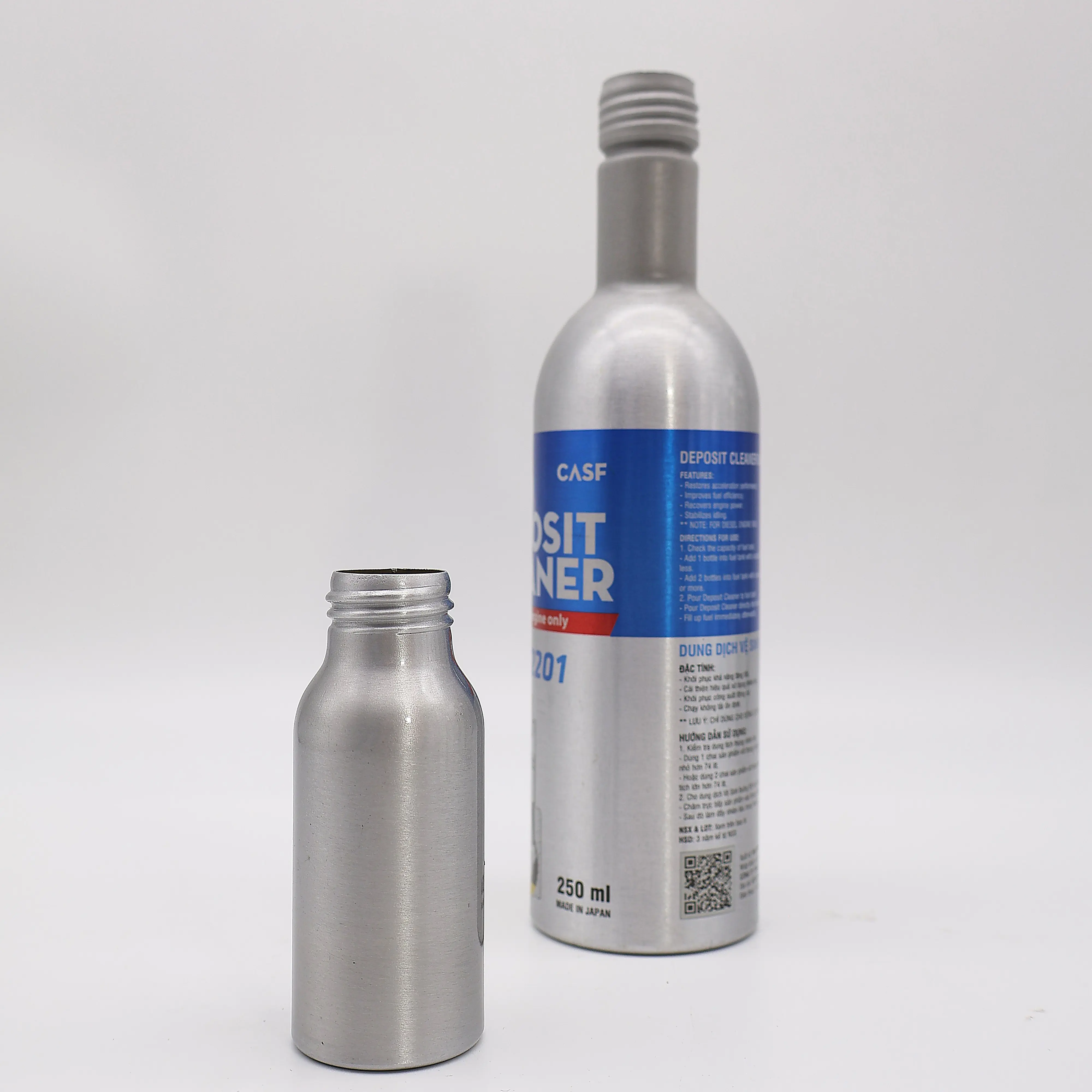 Premium Long-Necked Aluminum Bottle Cans Vietnam Manufacturer Open-Top Sleek Durable Structure For Luxury Packaging High-End 4