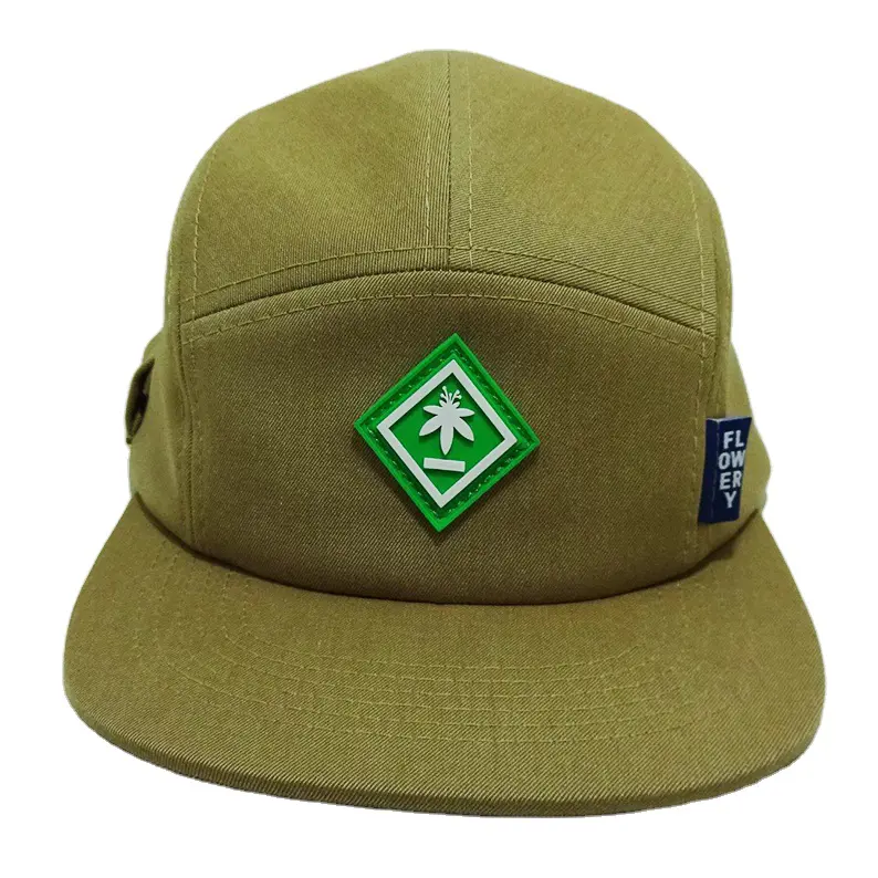 Premium Vietnam Made Running Caps 5 Panel Snapback Rubber Patch Logo Sport Hat Custom Flat Brim Gorras For Men Women Casual L01 2
