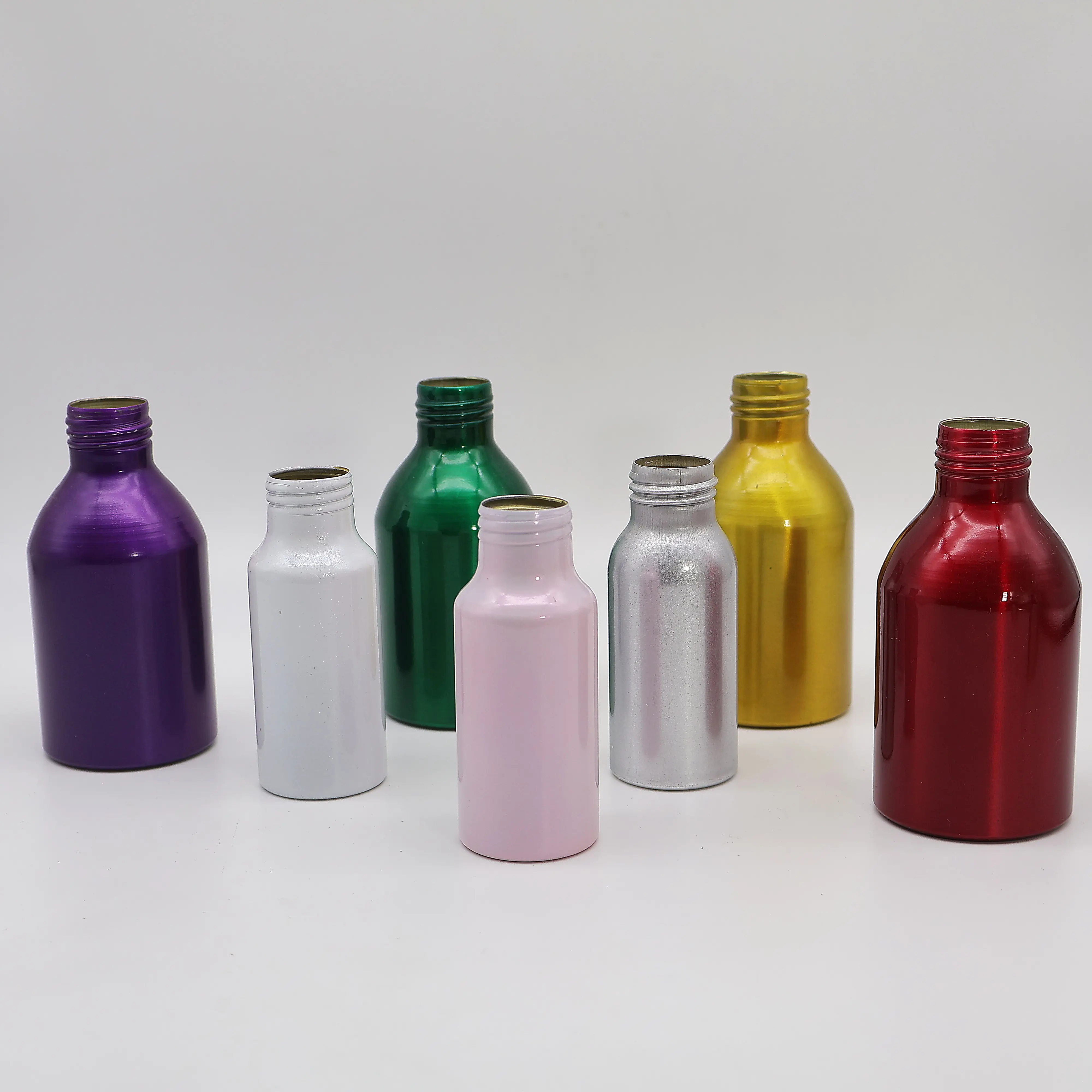 Premium Wholesale Liquid Essence Aluminum bottle sample Vietnam Manufacturer Metal Bottle For Shampoo Conditioner Liquid 6
