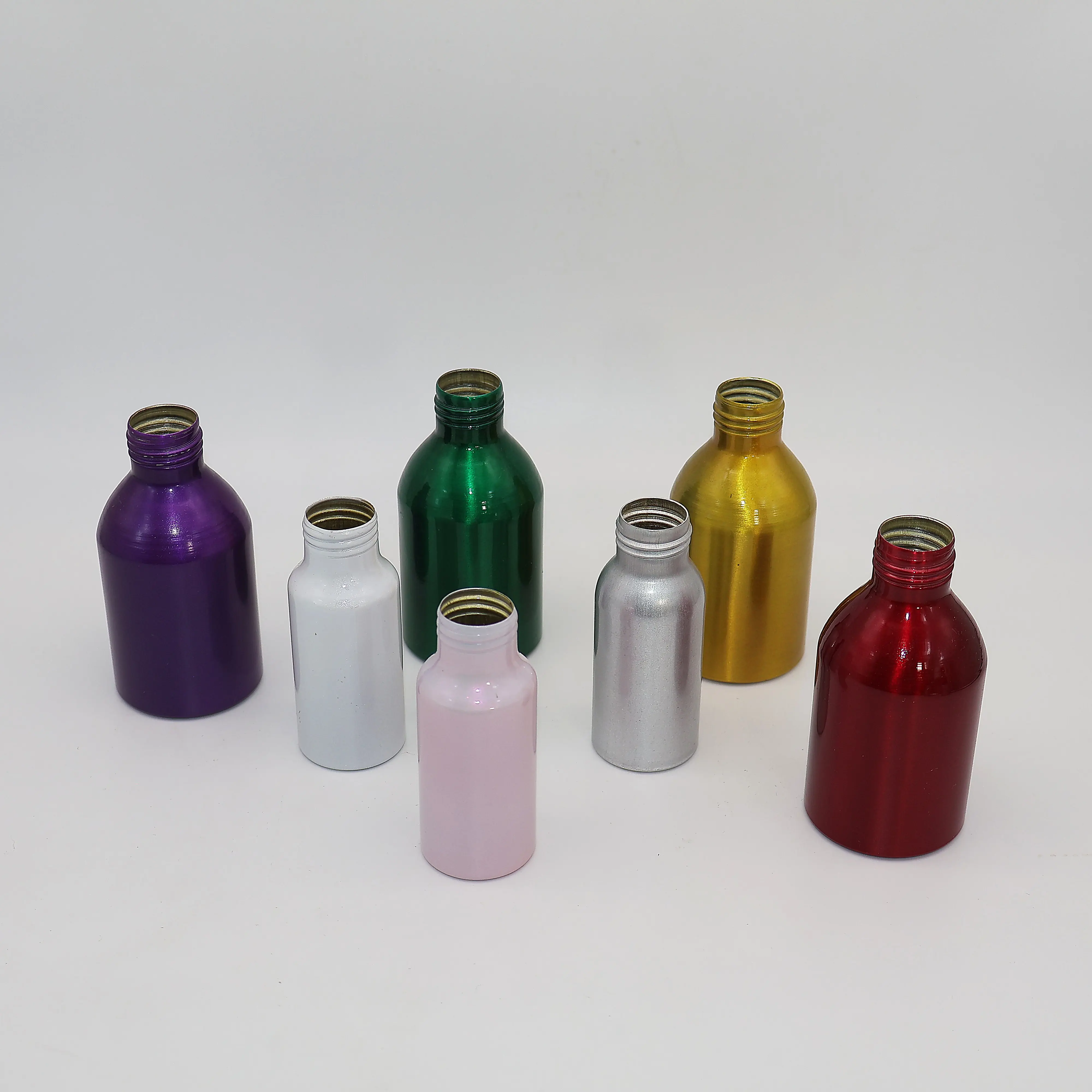 Premium Wholesale Liquid Essence Aluminum bottle sample Vietnam Manufacturer Metal Bottle For Shampoo Conditioner Liquid 5