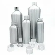 Premium Wholesale Liquid Essence Aluminum Water Bottle Vietnam Manufactured Metal Bottle For Shampoo Conditioner Liquid 3