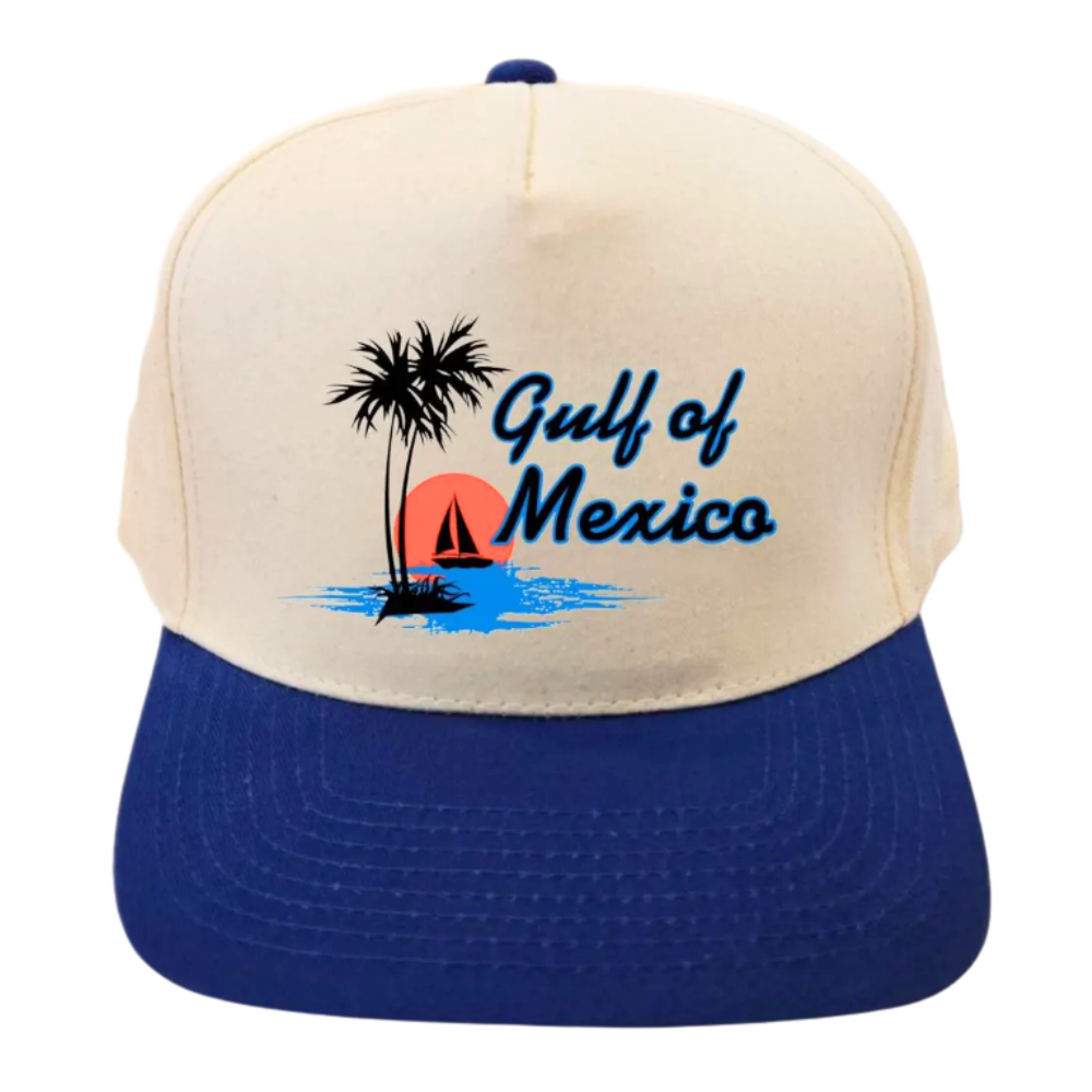 Printed Embroidered Two-tone Baseball Cap 5 Panel Gorras HatCotton Adjustable Mental Buckle Snapback Closure Wholesale Business