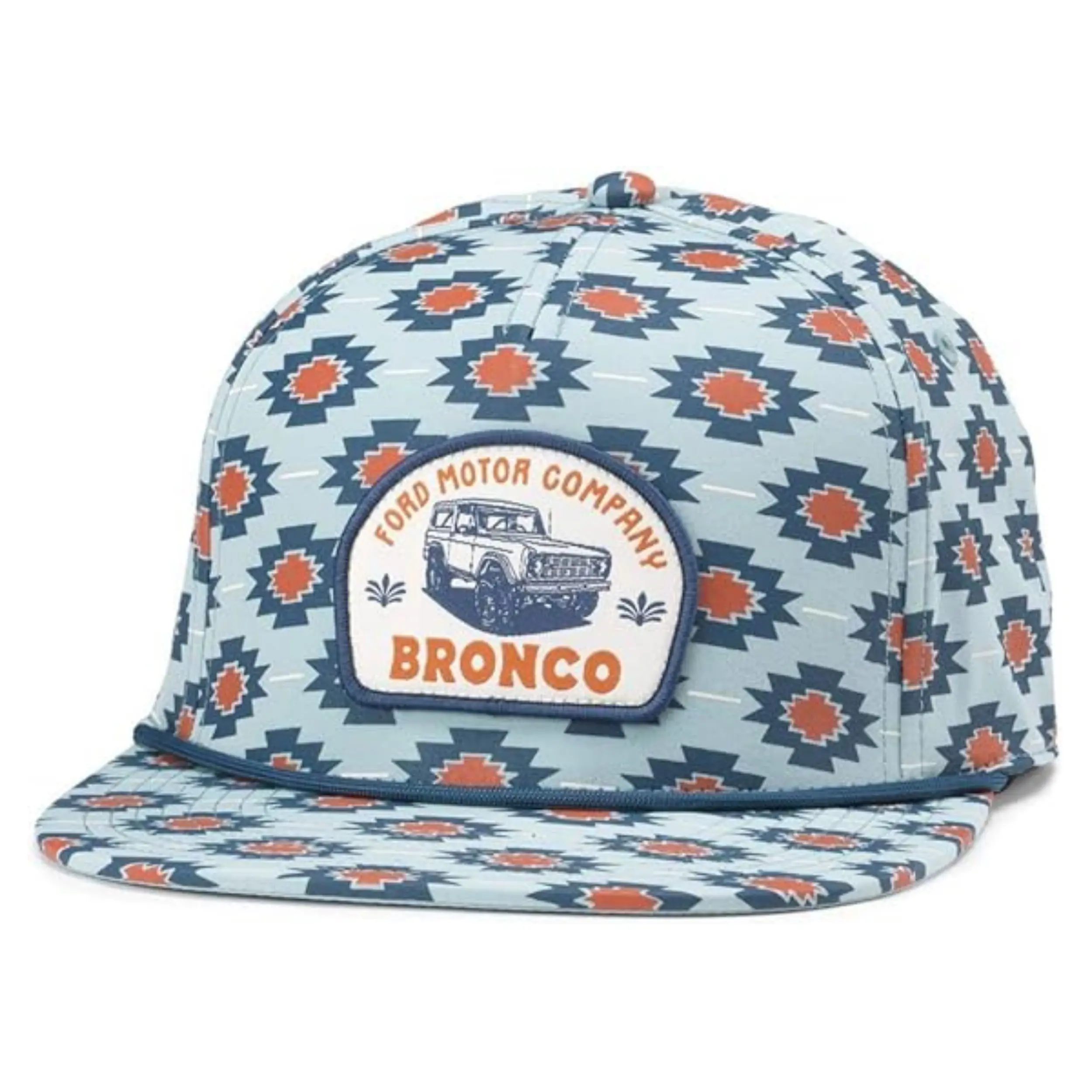 Printing Light Blue Made Embroidered Logo Snapback Cap Polyester Embroidery Patch Unisex Baseball Mesh Trucker Hat 1