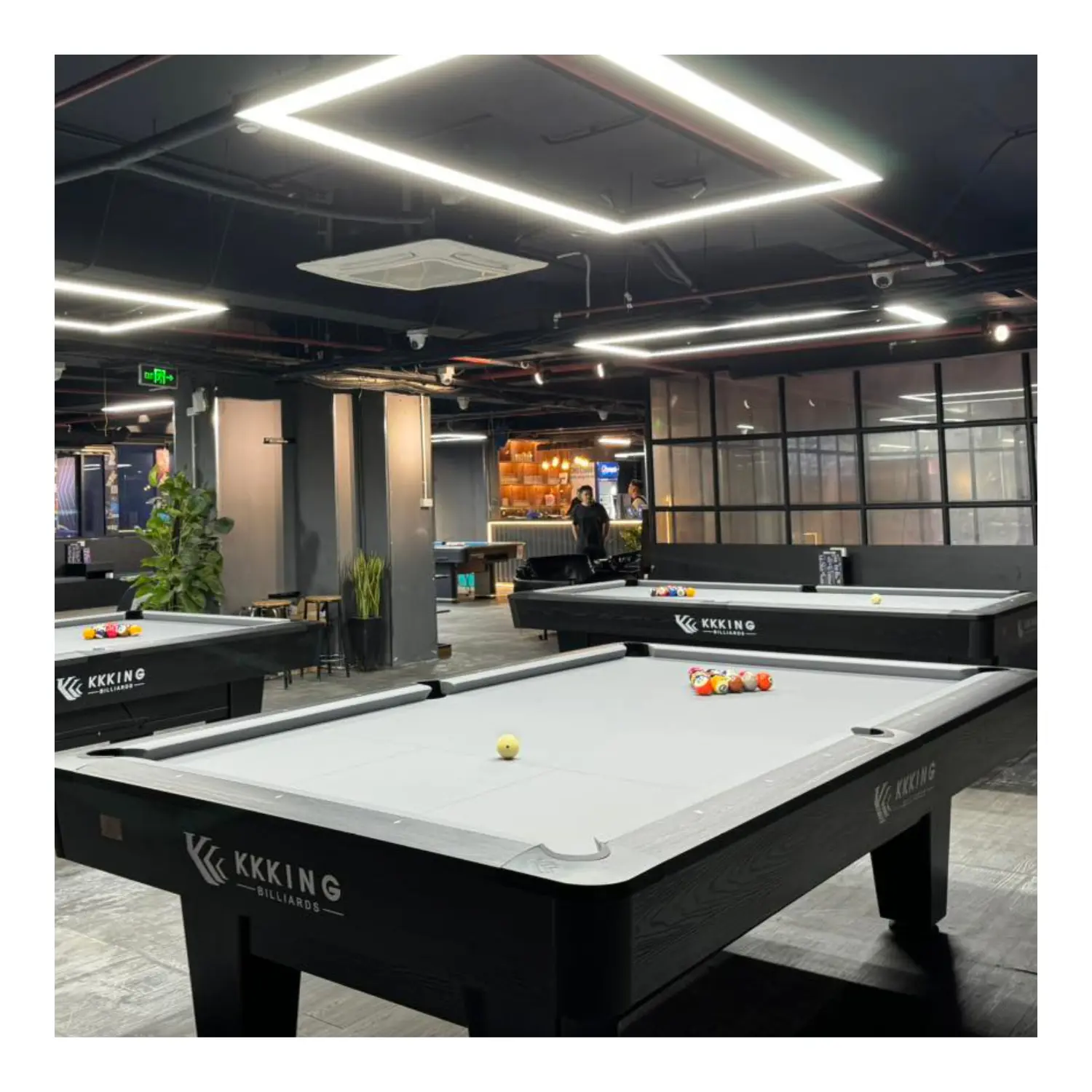 Professional 9ft Pool Table with Slate Bed Ball Return Feature for Clubs Competitions and 9 Ball Pool Sports 5