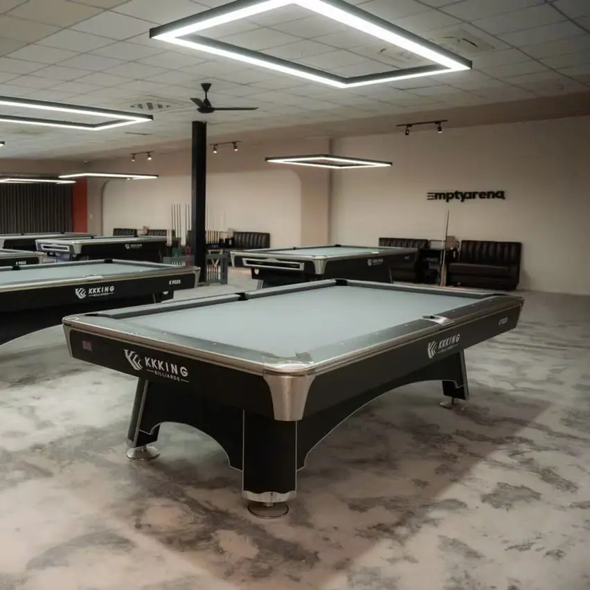 Professional 9ft Tournament Pool Table with Ball Return and Complete Billiard Accessories Set 1