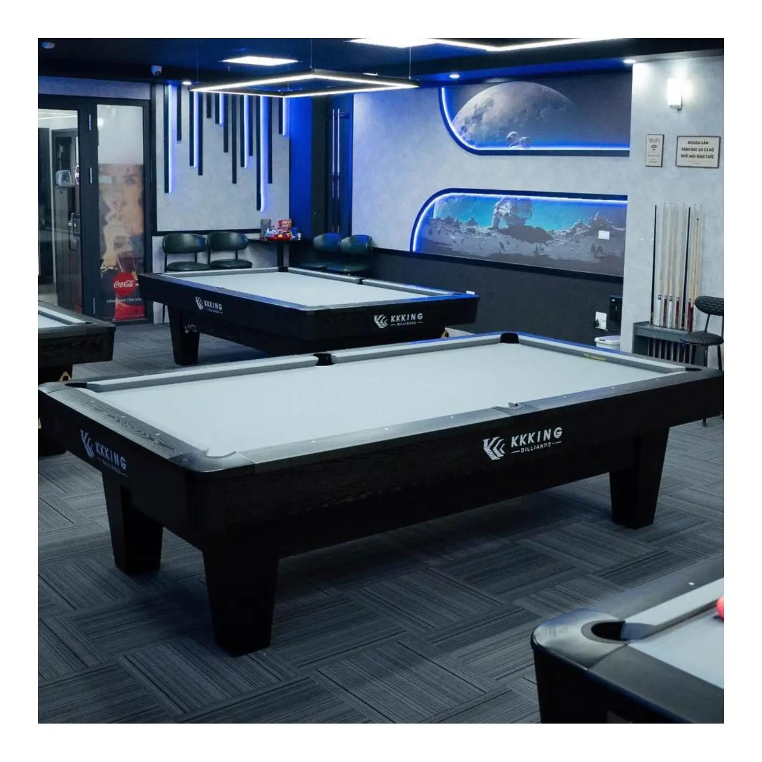 Professional Tournament Pool Table for Club and Championship Use Slate Surface, Heavy-Duty Frame Billiard Tables 6